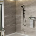 thumbnail image 2 of Multi Function Dual Shower Head - Shower System with 4.7" Rain Showerhead, 8-Function Hand Shower, Adjustable Slide Bar,Brushed Nickel On-Site   RR, 2 of 10