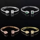 thumbnail image 2 of Lujo Punk serpiente mariposa oro plata Color ajustable abierto pulsera brazalete para mujer boda en mano amor diseñador S5214 Tan Jianjun  unisex, 2 of 2