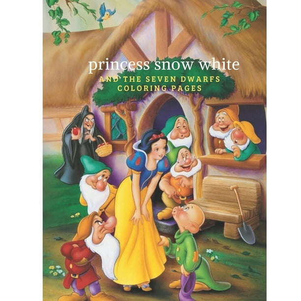 princess snow white and the seven dwarfs coloring pages : Helps children develop their intellectual abilities and develop their talents. It contains ...