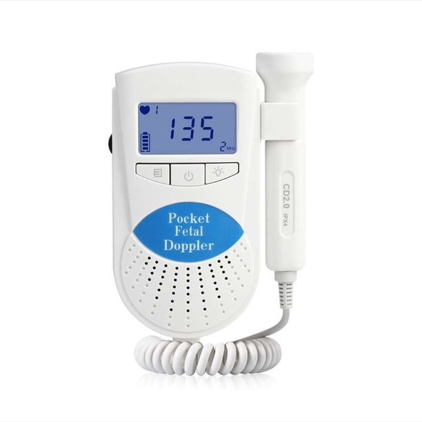 Doppler Fetal Prenatal para mujeres embarazadas, Monitor de latido del corazón del bebé, Detector de frecuencia cardíaca, Sónar, sin radiación, 2,0 MHz