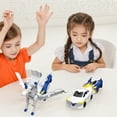 thumbnail image 4 of Car Transform Figurines Transforming Car Toy Ultimate Transforming Car Toy (Colorful Blue), 4 of 9