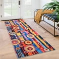thumbnail image 5 of Modern Area Rugs, Contemporary Soft Non-Slip Indoor Floor Carpet with Circles Print Low Pile Washable Mat for Entryway Bedroom Living Room, 5 of 7