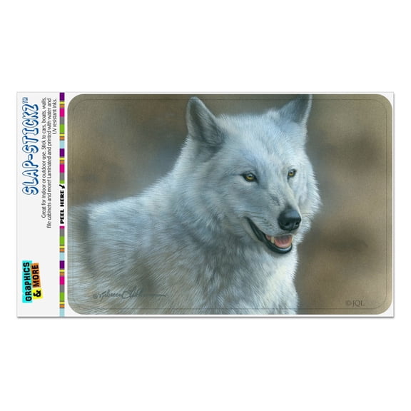 White Wolf Growling Home Business Office Sign