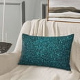 thumbnail image 5 of Salouo teal sparkling Print Print Pillow Case Cover,Wrinkle-Free Bed Pillow Cover Pack of 1 Home Decor Fade-Resistant and Stain-Resistant ,Pillows Not Included-20"x30", 5 of 6