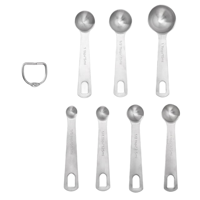 Juego de cucharas medidoras de Acero inoxidable NikouMX 7 piezas