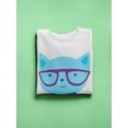 thumbnail image 3 of Intellectual Cat Face . Sweatshirt Women -Image by Shutterstock, Female 4X-Large, 3 of 4