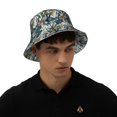 thumbnail image 4 of Cauagu Hawaiian Style for Unisex Bucket Hat,Outdoor Summer Beach Fishing Sun Hat Hot Summer Reflective Bucket Hat Fun Outdoor Vacation Hat for Men and Women, 4 of 6