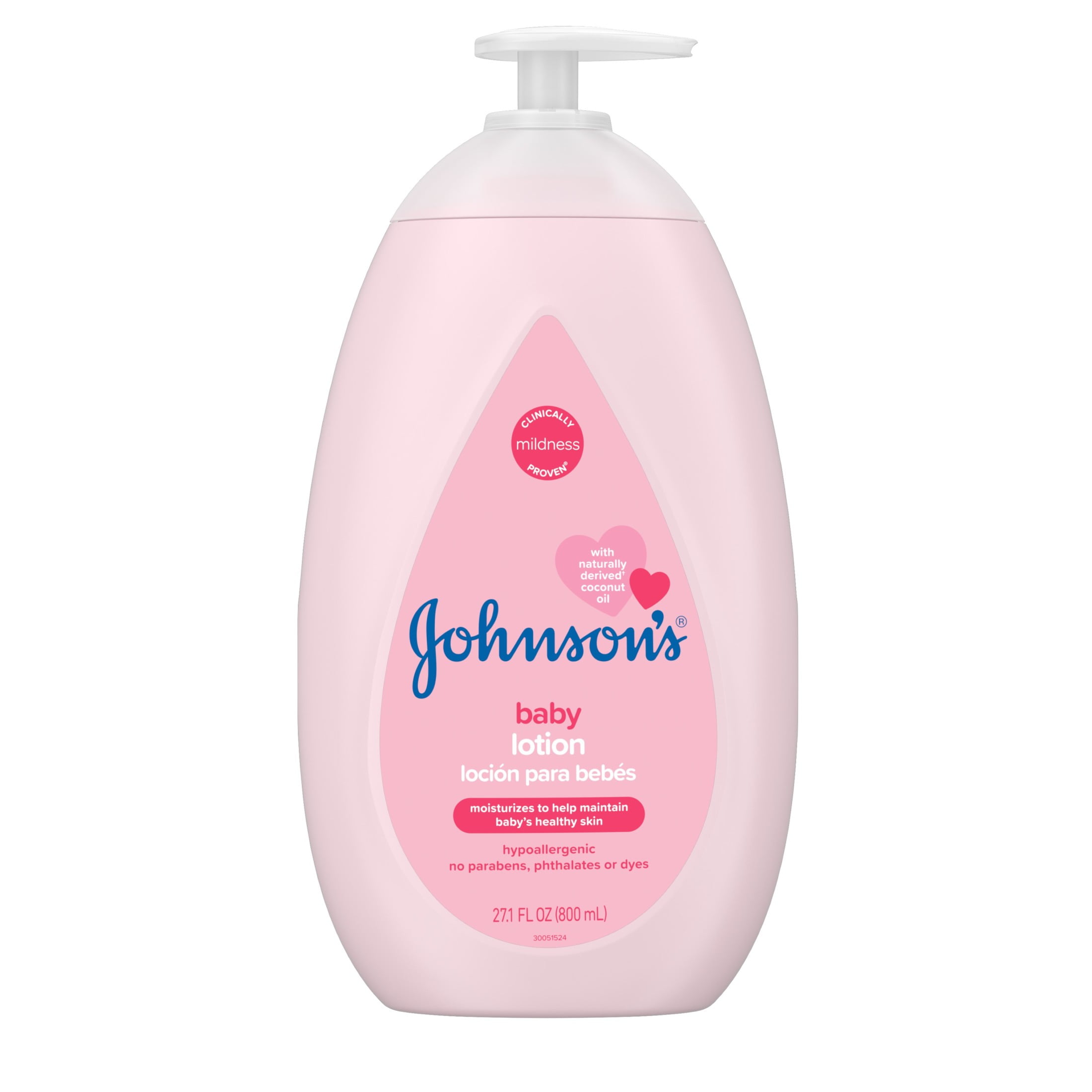 Johnson's Moisturizing Pink Baby Body Lotion with Coconut Oil, 27.1 oz