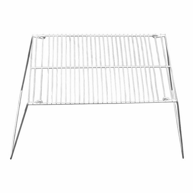 Barbecue Portable en Argent pour Usage Extérieur en Acier Inoxydable Pliable et Compact 15.7x11.8x3.9 Pouces