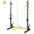 thumbnail image 4 of GARTIO Adjustable Squat Weight Rack Bench Press Weight Lifting Barbell Rack Stand Home Gym Fitness 570 LBS, 4 of 8