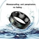 thumbnail image 5 of Anillo de temperatura titanio acero estado de ánimo emoción sentimiento inteligente temperatura sensible anillos para Mujeres Hombres joyería Ropa, zapatos y accesorios Miscelánea Negro 7 # Qarigey AP000743-07, 5 of 6