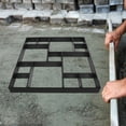 thumbnail image 4 of WRITWAA Reusable Black Hollowed Concrete Mold for Garden Pathway Step Stone Making, 4 of 8