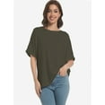 thumbnail image 4 of Women's Casual Short Sleeve Crew Neck T-Shirts, 4 of 6