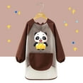 thumbnail image 2 of KONDYS Kids Apron Long Sleeve Smock Unisex Toddler Painting Cooking Art Protective Coverall With Cute Animal Design For Boys Girls Breathable Cozy Beautiful Children Shirts, 2 of 4
