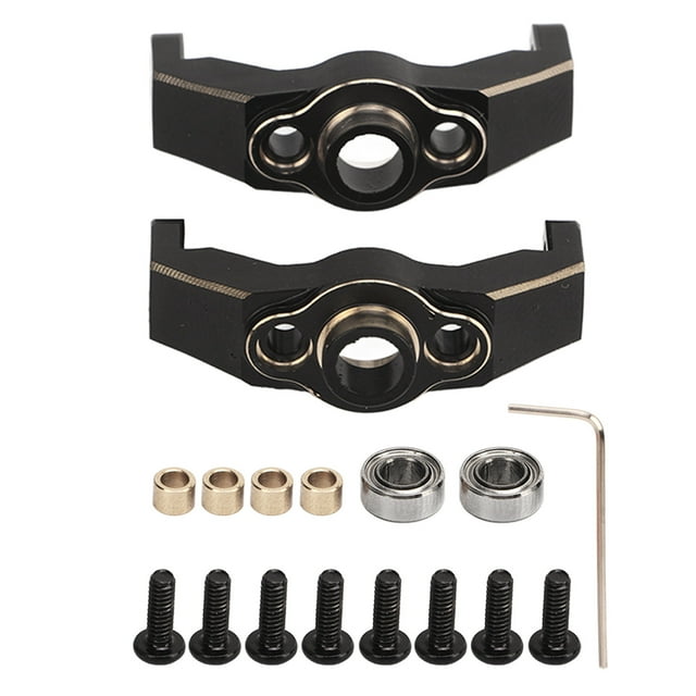 Traxxas trx4m 1 / 18 RC para vehículos con soporte de rueda C de latón de 2 piezas soporte profesional de rueda de latón rc, con rodamientos
