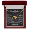 thumbnail image 5 of To My Daughter from Dad Necklace Love Dad Gift Heart Pendant Jewelry Christmas Birthday Graduation, 5 of 5