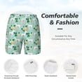 thumbnail image 5 of Picia Horse And Flower pattern Mens Swim Trunks with Compression Liner Stretch Beach Shorts Quick Dry with Zipper Pockets No-Chafing Board Shorts-3X-Large, 5 of 7