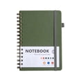 thumbnail image 2 of A5 Hardcover Lined Notebook with Elastic Closure Pen Loop, Coil Bound Lay Flat Journal for Office Meeting Daily Work Planning, Thoughtful New Gift for Colleague, 2 of 8