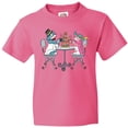 thumbnail image 3 of Inktastic Colorful French Poodles With Tea Youth T-Shirt, 3 of 5