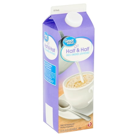 Walmart Grocery Great Value Half Half 32 Fl Oz