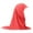 Watermelon Red, variant on OGLCCG Girls Muslim Hijab Cotton Kids Head Scarf Shawls Neck Wrap Islamic Scarf Shawls Lace Headscarf Cap, Plain Hijabs for Girls Age 4-6