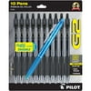 Pilot G2 Retractable Gel Pen Fine Point Black 10 PK pens with Bonus FriXion pen