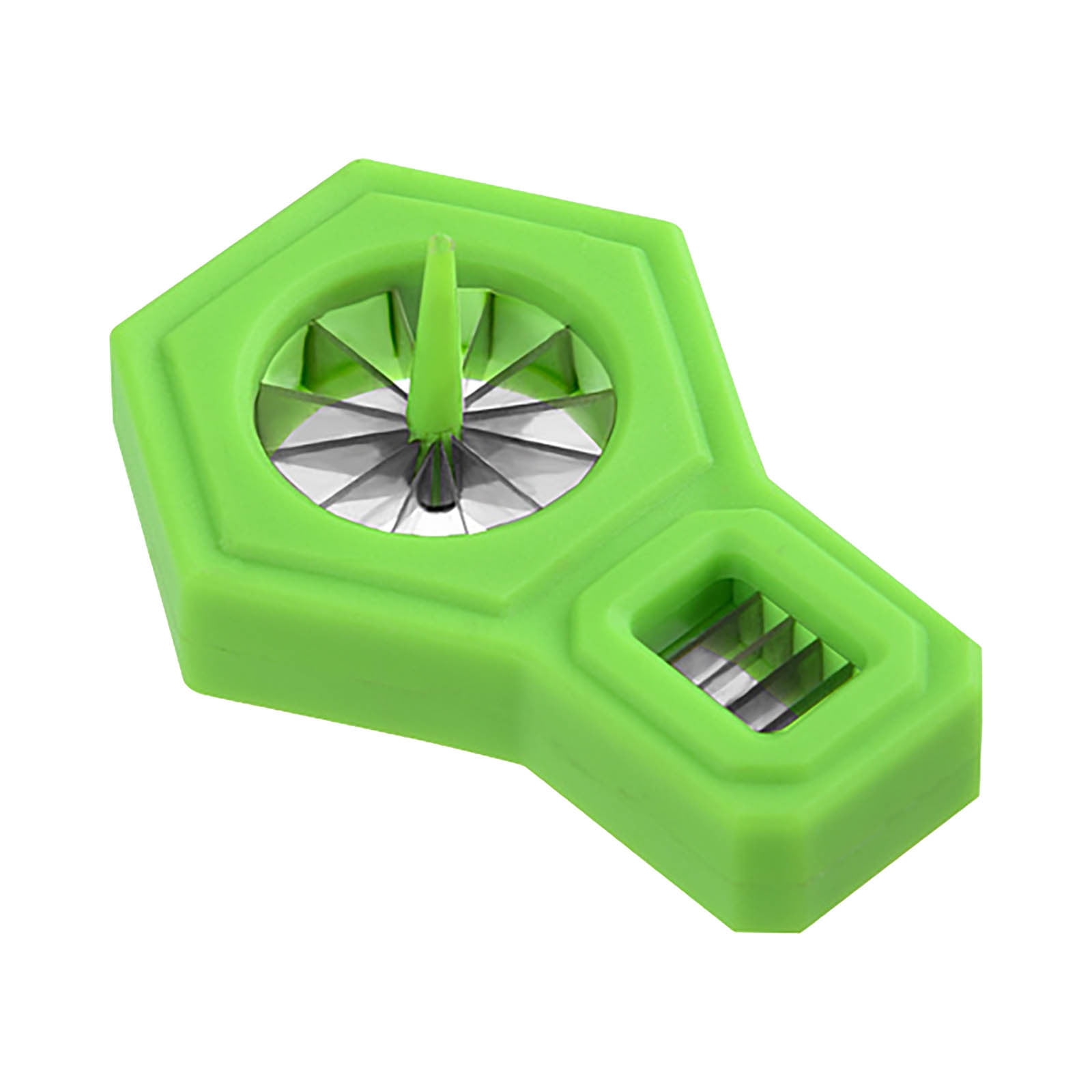 Pompotops 2023 Plastic Vegetable Cutter, Kitchen Convenient Chopped Green  Cutter Shredded (Green) 