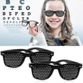 thumbnail image 2 of 2 Pcs Pinhole Glasses For Improving Vision, Black Unisex Eyesight Strengthening Pinhole Glasses, 2 of 2