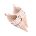 thumbnail image 2 of EeaseMX 10Pcs Arpillera Cone Flower Holder Organizador Cumpleaños Baby Shower Decoración de la boda, 2 of 7