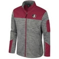 thumbnail image 2 of Men's Colosseum  Gray/Garnet Florida State Seminoles Guard Full-Zip Jacket, 2 of 3