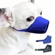 thumbnail image 1 of 2 paquetes de bozales para perros con hocico largo, bozal para perros de ajuste rápido, ajustable, evita morder, ladrar y masticar (negro + azul), 1 of 5