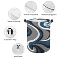 thumbnail image 3 of Modern Art Geometric Blue White Large Dirty Clothes Hamper Foldable Laundry Basket with Handles for Bedroom Bathroom, 3 of 7