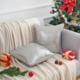 thumbnail image 2 of REGALWOVEN Sequin Throw Pillow Covers, Pack of 2 Glitter Decorative Pillow Cases Personalized Cushion Covers Silver 18" x 18", 2 of 7