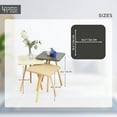 thumbnail image 3 of Ultimate Premium Products Space Saver Square Nesting Coffee Table Set of 3, 3 of 11
