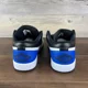 thumbnail image 5 of A i r-Jor-dan 1 Low Black Royal Toe Mens Size 10 White 553558 042, 5 of 6