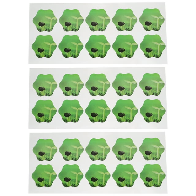 Miangastore Hydroponic Garden Label Stickers for Water Planting Made of PVC Green Color 100 Pieces
