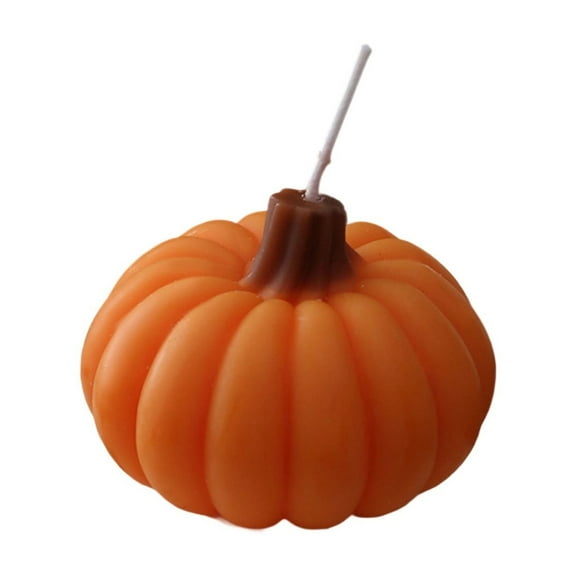 putnchl Fall Scented Candles Gift Set, Pumpkin Shaped Spice Candle, Thanksgiving Aromatherapy Candles, Orange Soy Wax Votive Tea Lights, Autumn Home Farmhouse Table Decor Tabletop Centerpiece