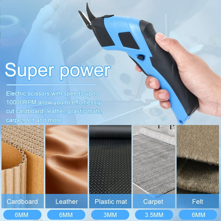 Rechargeable Cutting Tools Electric Scissors PVC Leather Shears Cutting  Tool with USB Cable for Crafts Sewing Cardboard