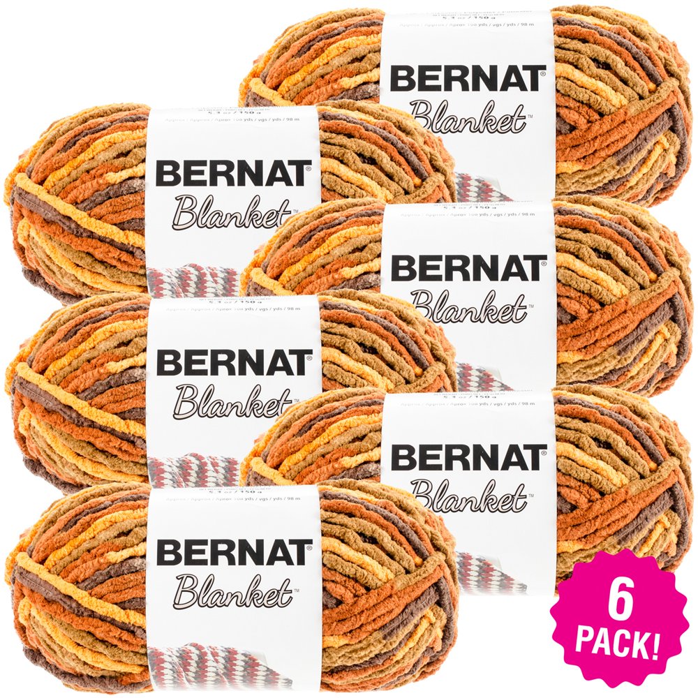 Bernat Blanket Yarn Fall Leaves, Multipack of 6