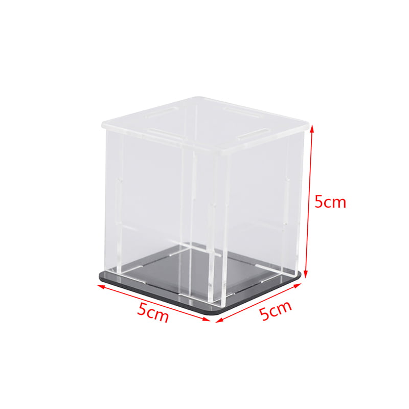 Clear Acrylic Display Case Perspex Box Self-Assembly Dustproof Car Figures 