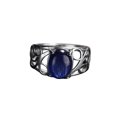 thumbnail image 6 of Women's Retro Ring with Natural Gemstone Hollow Pattern Copper Band Statement Ring for Her Vintage Inspired Jewelry Gift US Size 6 7 8 9 10, 6 of 6