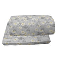 thumbnail image 4 of Floral Foot Rest, Daisies View with Leaves in Greyscale Chamomiles Design, Non-Slip Backing Adjustable Ergonomic Memory Foam Leg Support for Office, Pale Grey Yellow, by Ambesonne, 4 of 5