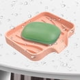 thumbnail image 4 of Jabonera de silicona, soporte de esponja para fregadero portátil drenable para baño (rosa) Sywqhk Libre de BPA, 4 of 5