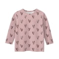 thumbnail image 3 of YOUYEDIAN 3/4 Sleeve Shirts for Teen Girls 11-12 Floral Graphic Tops Crew Neck Tshirt Casual Clothing Vermilion 11-12 Years, 3 of 4