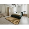 thumbnail image 5 of Ahgly Company Machine Washable Indoor Rectangle Abstract Gold Area Rugs, 8' x 12', 5 of 7