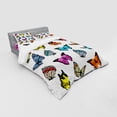 thumbnail image 3 of Ambesonne Animal Bedding Set 3 Pcs, Butterflies Composition, Twin, Multicolor, 3 of 3