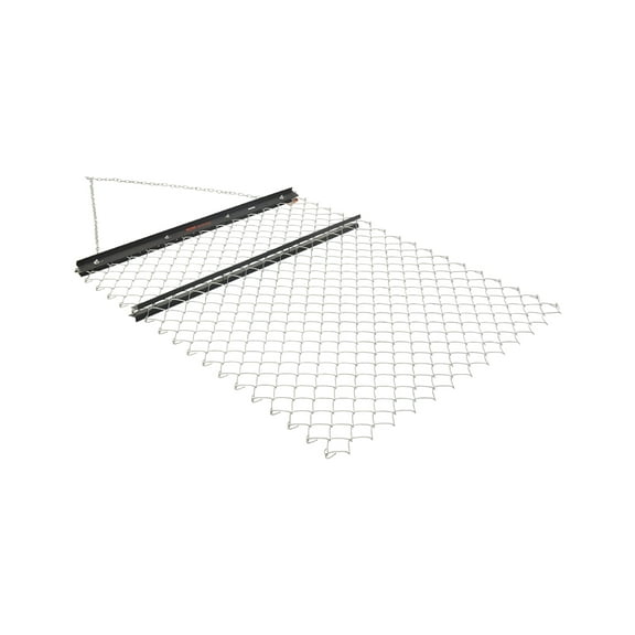 VEVOR Drag Harrow, 4 x 5 ft Chain Harrow - Made from Q235 Steel, UTV Tractor Attachments for Landscape Leveling or Sod Prepping, Durable Harrow Rake for Gravel Driveway, Farm Field Garden Black