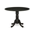 thumbnail image 3 of East West Furniture Dining Room Set Wirebrushed Black, DLGA5-ABK-24, 3 of 4