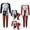 Grey, variant on EGNMCR Christmas Pajamas for Family, Classic Plaid Xmas Sleepwear for Christmas Parent-Child Outfit Christmas Parent-child Outfit Printed Two-piece Home Wear Pajamas Kid Set Women Pajamas