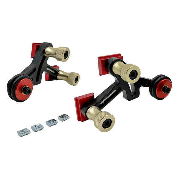 Juego de 2 rodamientos para carpintería Perfecl guía de precisión tablero Loc de plumas de aleación de aluminio